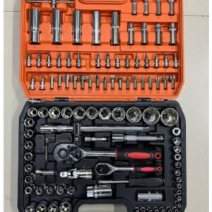 Juego de copas y rache de 108 piezas (1/4" y 1/2")